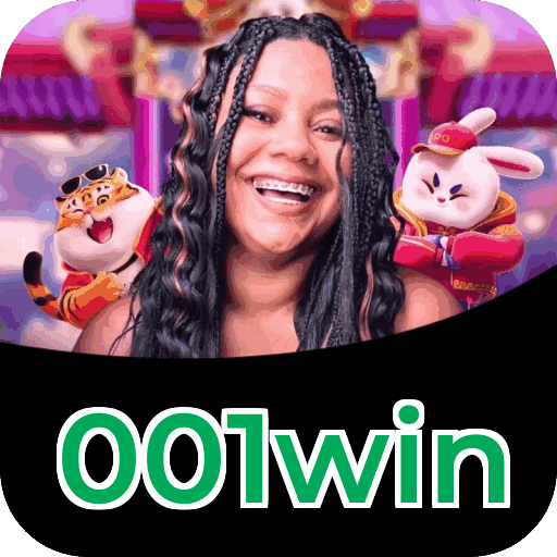 Interface do aplicativo 001win mostrando jogos disponíveis no iOS e Android